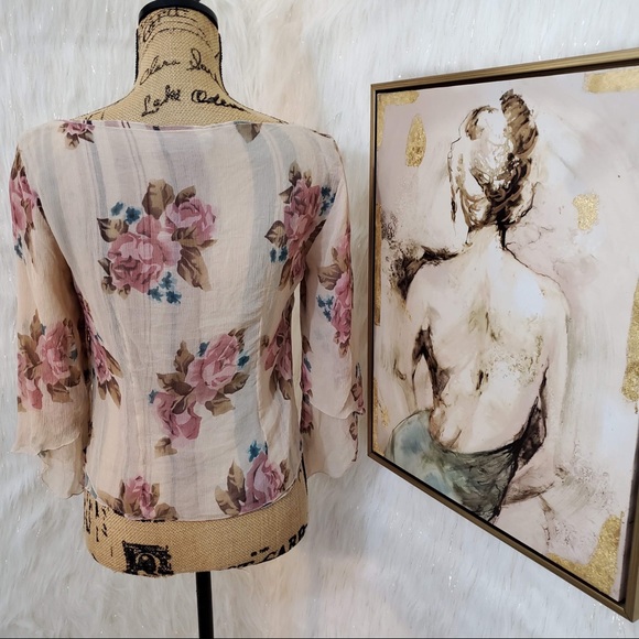 The Limited SILK floral blouse - Picture 7 of 8